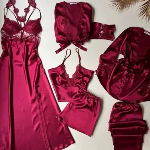 ملابس نوم طقم أرواب وصيفة العروس   Dresses Sleepwear Bridesmaid Robe Set for Women