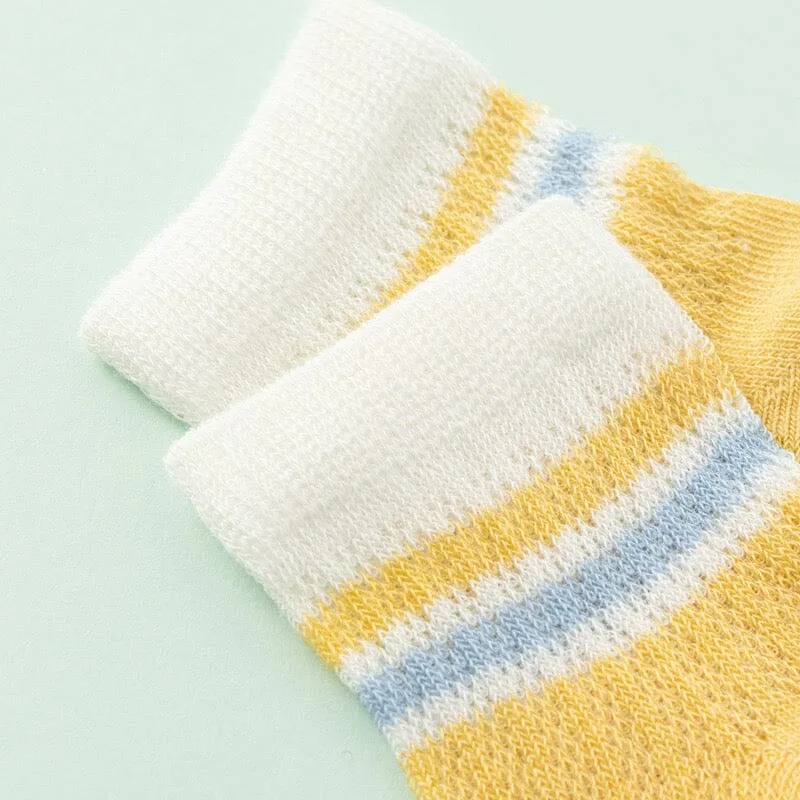 Animals Mesh Summer Socks [Set of 5]