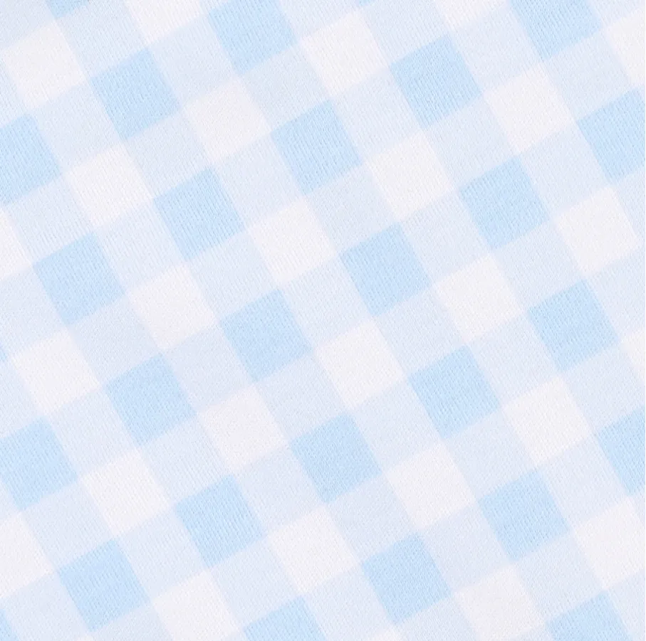 Baby Check Hat Blue