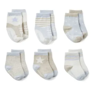 BABY SOCKS 6PK | BABY BLUES