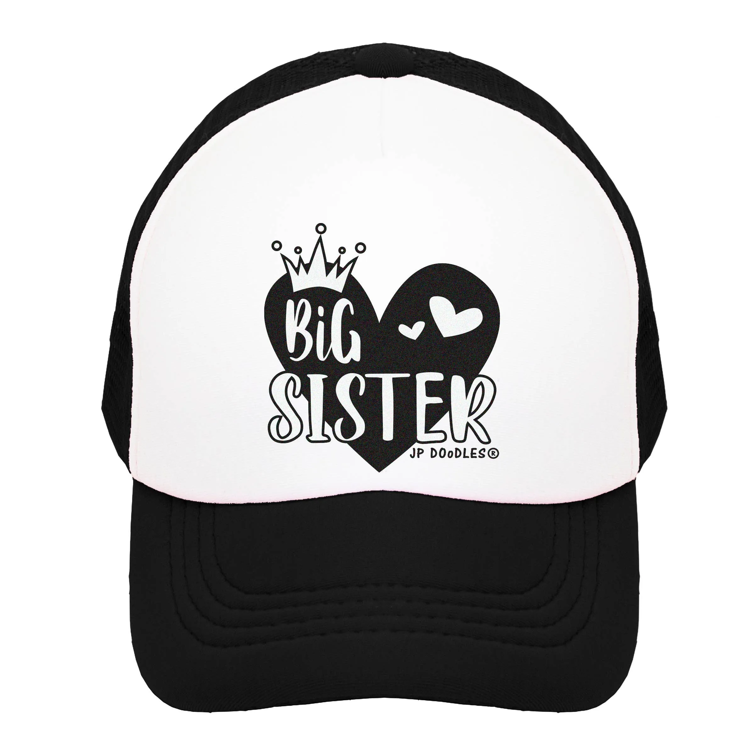 Big Sis Kids Trucker Hat: HOT PINK / 2-5 YRS