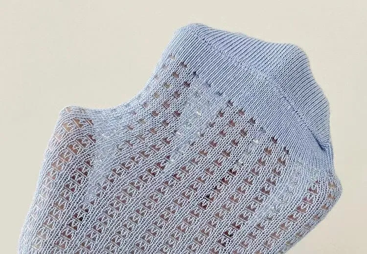 Candy Color Summer Mesh Socks [Set of 4]