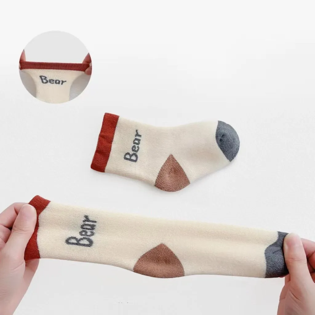 Cartoon Animal Thick Terry Warm Baby Socks [Set of 3]