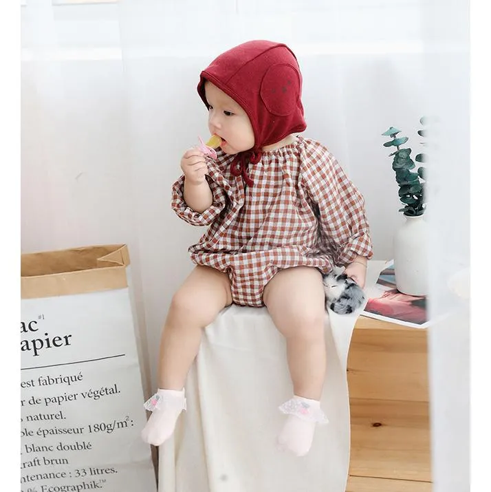 Cherry Lace Baby Socks