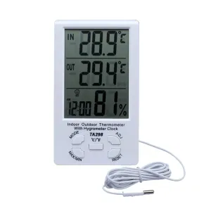 Digital Lcd Humidity & Thermometer   Extra Sensor Cable