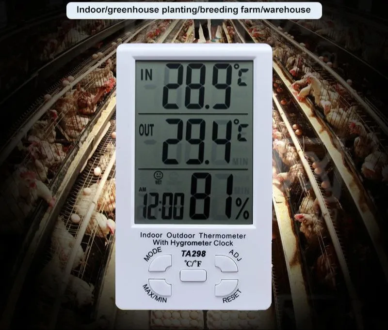 Digital Lcd Humidity & Thermometer   Extra Sensor Cable