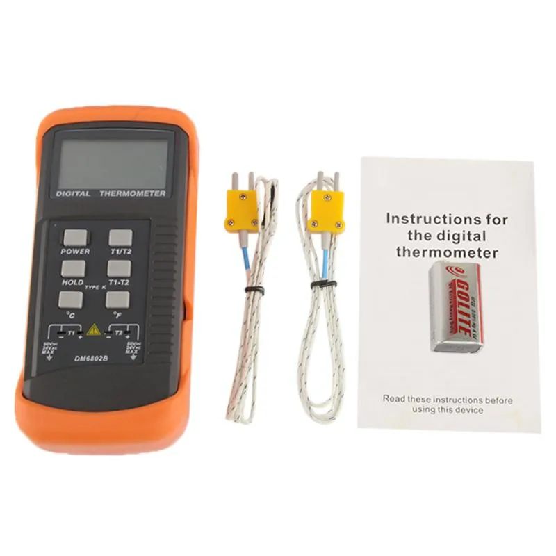 Digital Thermometer With Two K Type Sensors