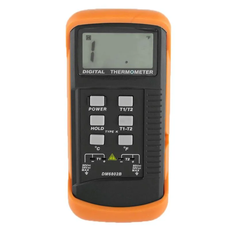 Digital Thermometer With Two K Type Sensors