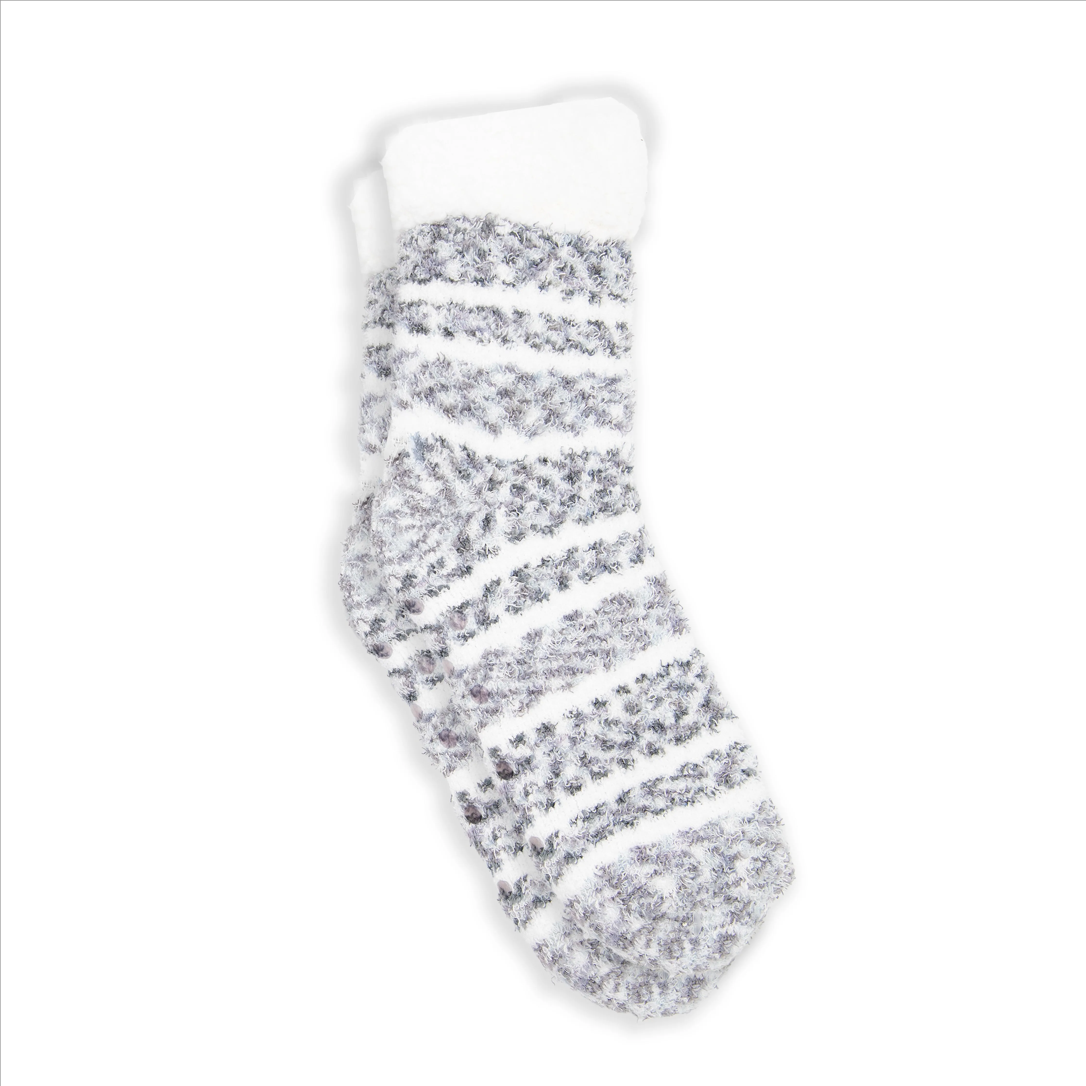 Ladies Cheetah Print Double Layer Non-Skid Socks