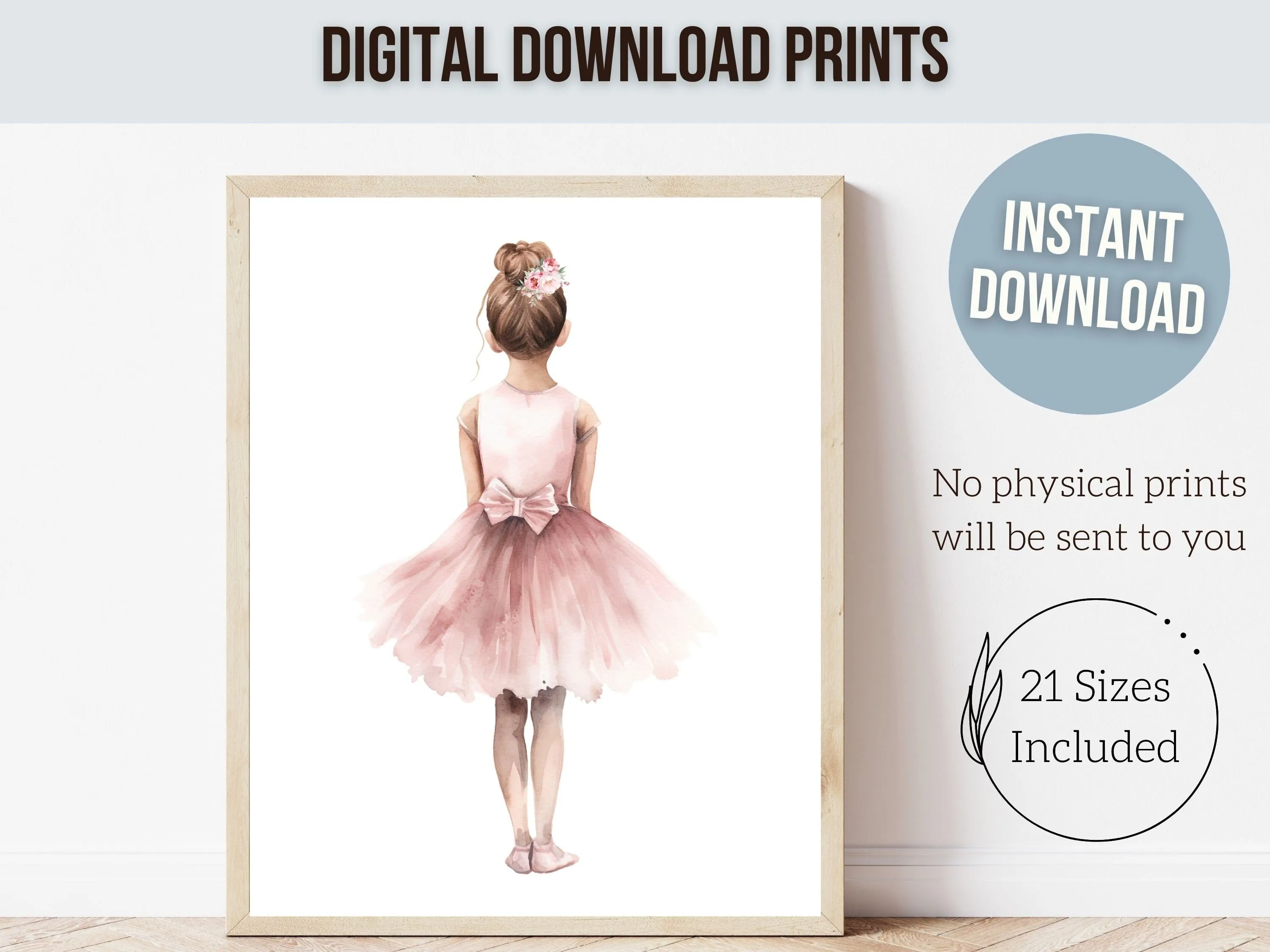 Little Ballerina Nursery Prints - Set of 6