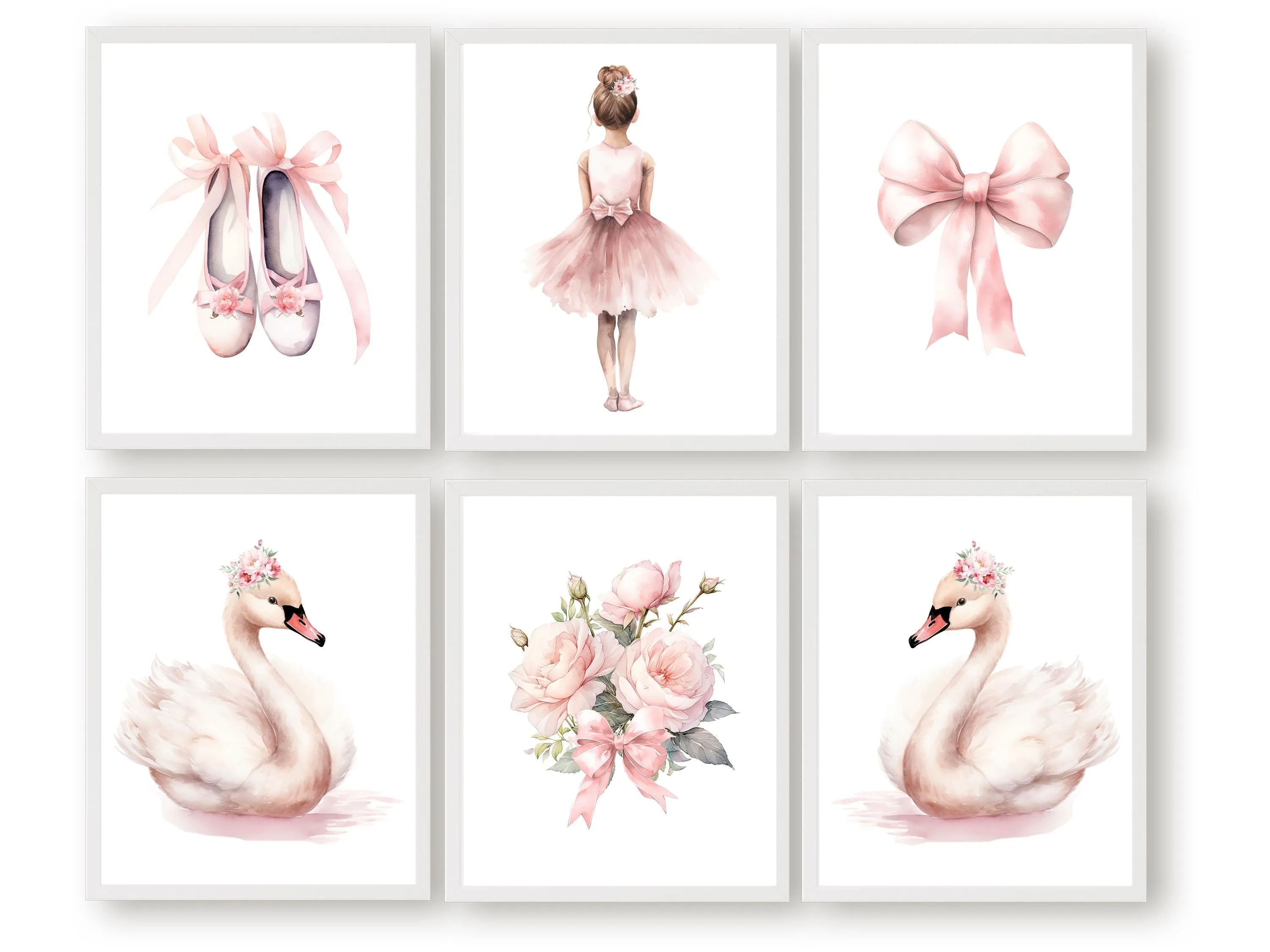 Little Ballerina Nursery Prints - Set of 6