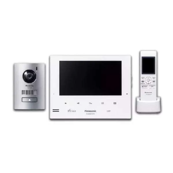 Panasonic Video Intercom 7" White Monitor with door station   Wireless handset Kit, VL-SWD275AZW