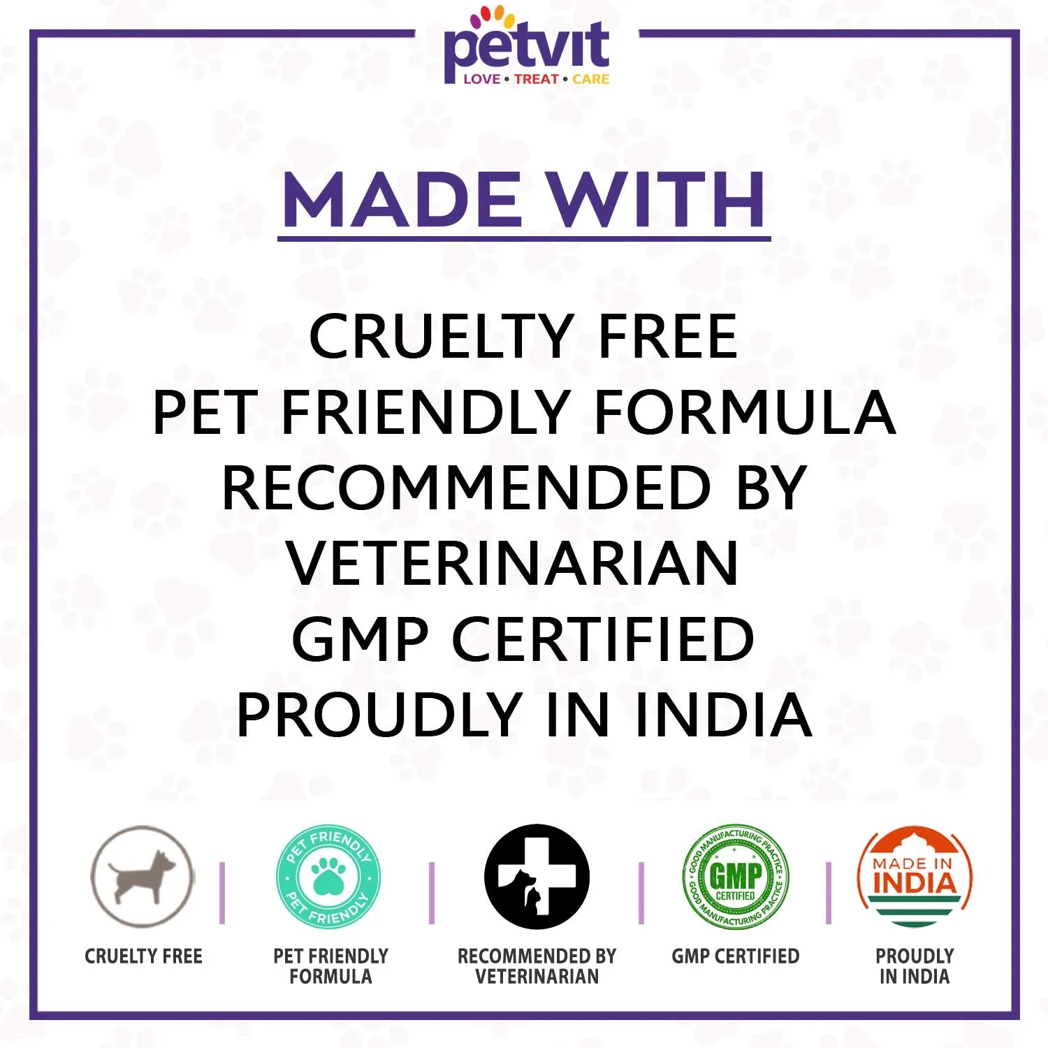 Petvit Eye Tear Stain Remover Wipes for Dogs, Cats and Puppies - Fragrance Less Stain Remover Wipes 50 Wipes | for All Breeds & Age Group