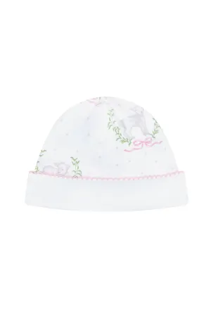 Pink Lamb Print Hat