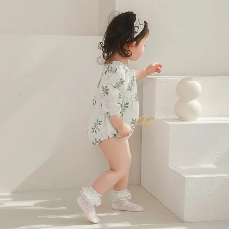 Princess Bow Lace Summer Mesh Socks [Set of 3]