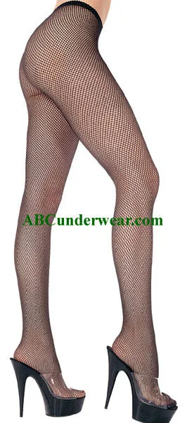 Seamless Fishnet Pantyhose Green