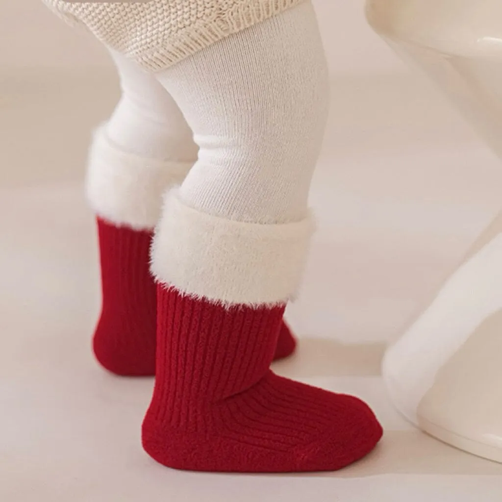Snug & Safe Red Warm Socks [Set of 5]