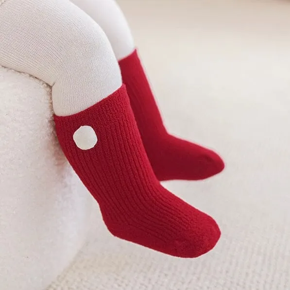 Snug & Safe Red Warm Socks [Set of 5]
