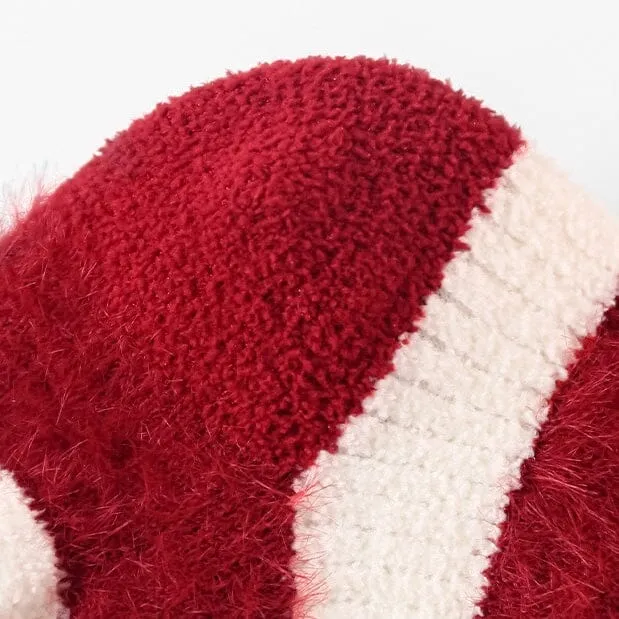 Snug & Safe Red Warm Socks [Set of 5]