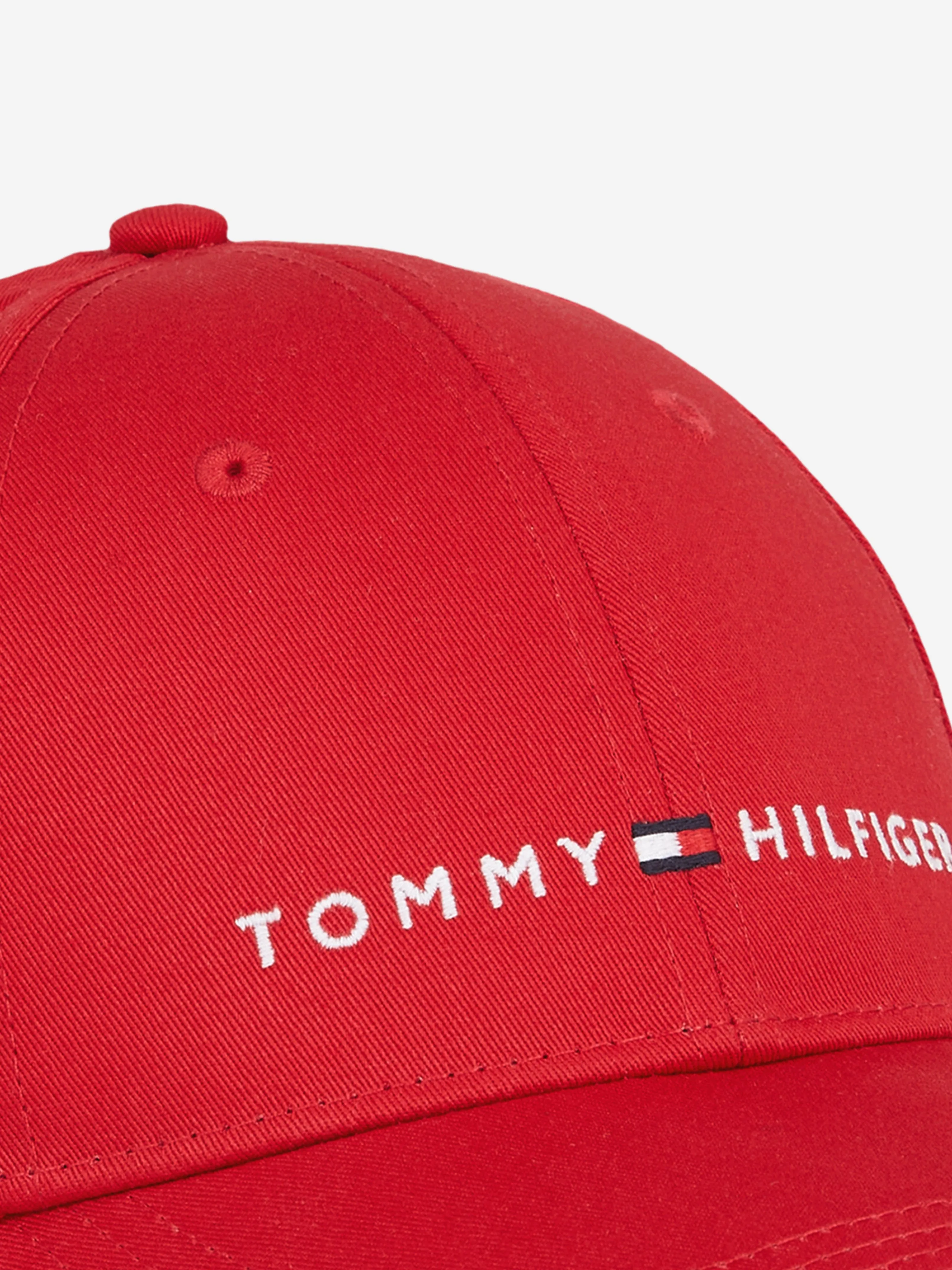 Tommy Hilfiger Kids Essential Logo Cap in Red